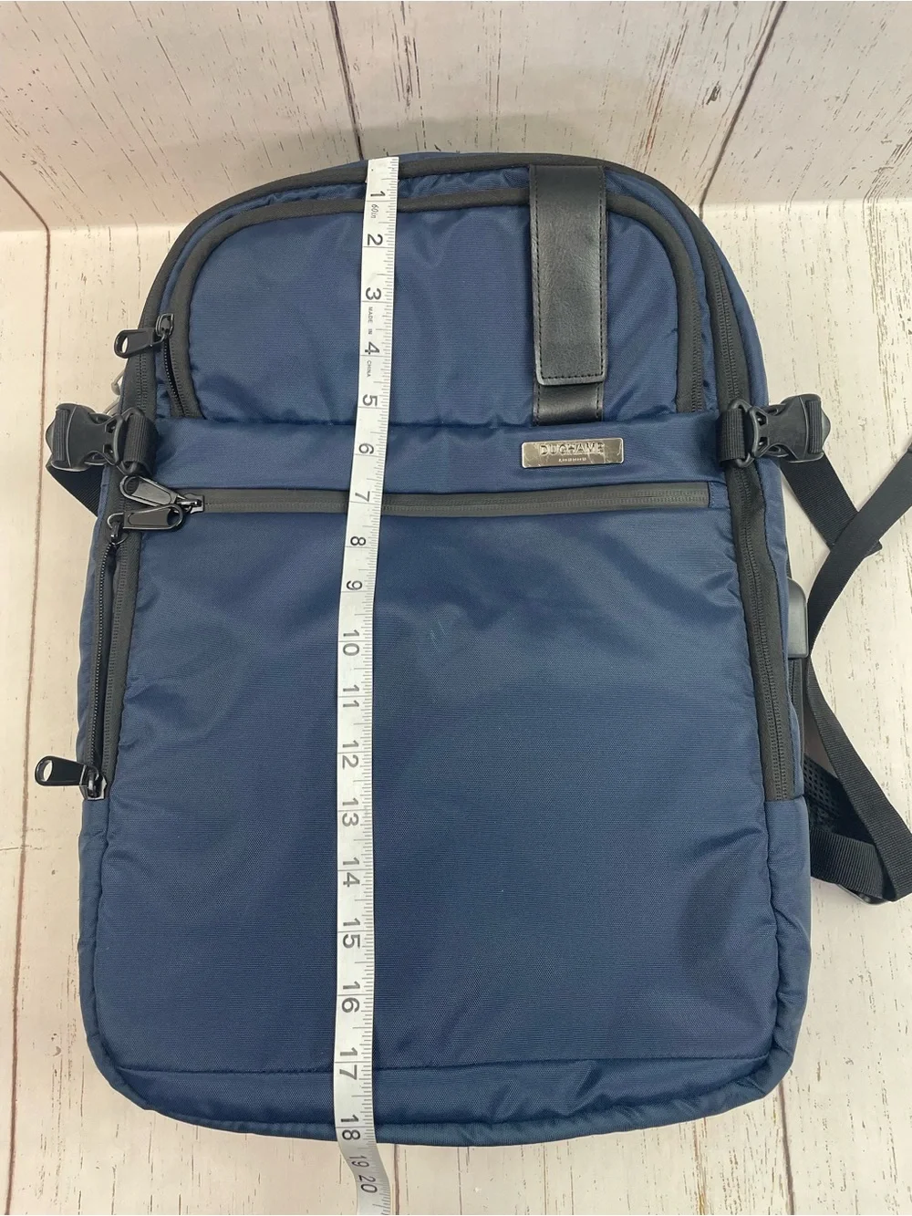 Duchamp London Expandable Travel Carry-On Backpack *Luggage Trolley Sleeve